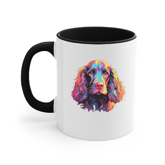 Watercolor Colorful Boykin Spaniel Accent Mugs