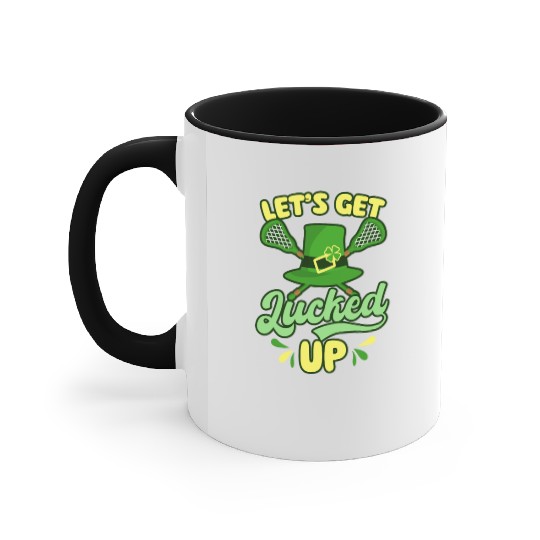 Lacrosse St. Patricks Day Get Lucked Up Accent Mugs