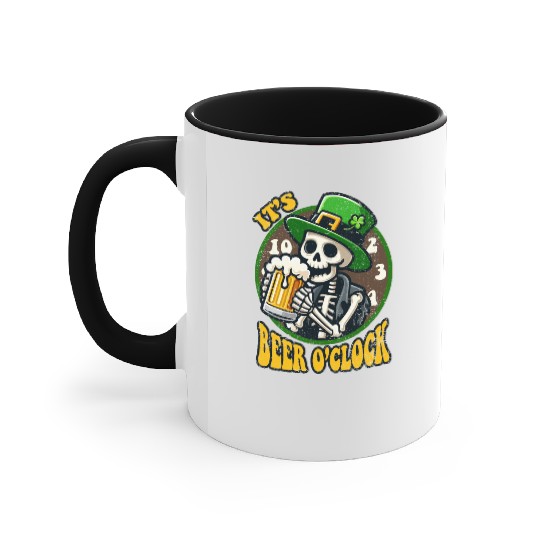 ITS BEER O CLOCK ST PATRICKS DAY Accent Mugs