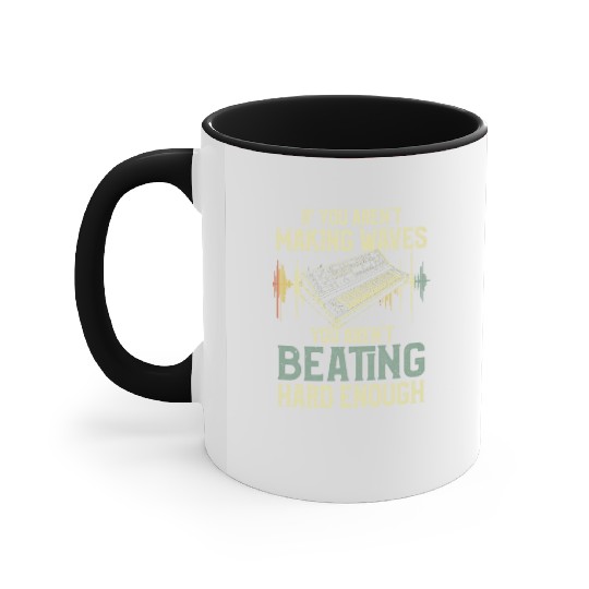 Beat Maker Waves Funny Music Producer Accent Mugs