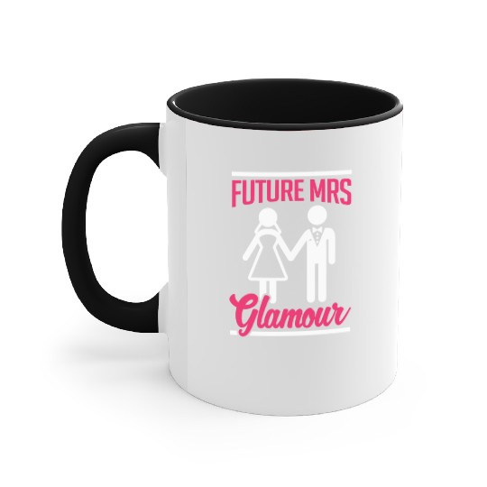 Bridal Future Mrs Glamous Accent Mugs