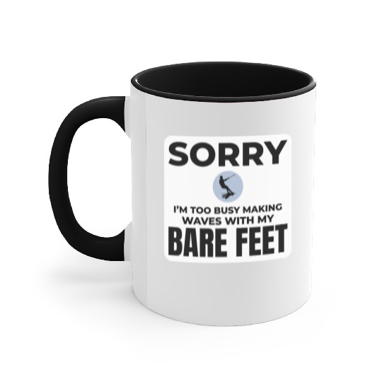 Barefoot Water Skiing Extreme Sports Barefooting Accent Mugs