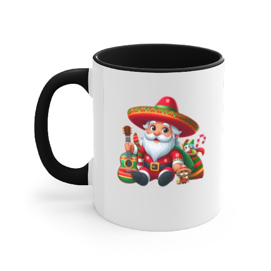 Cinco de Mayo Santa Claus Accent Mugs