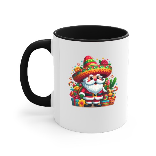 Cinco de Mayo Santa Claus Accent Mugs
