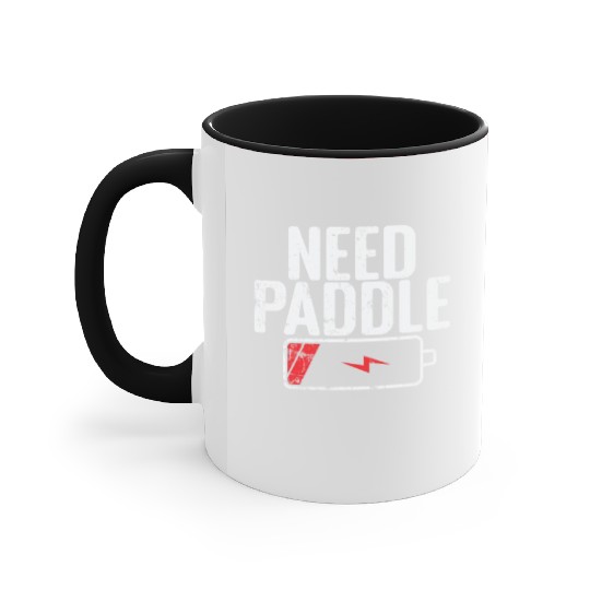 Need Paddle Tennis Battery is empty Accent Mugs