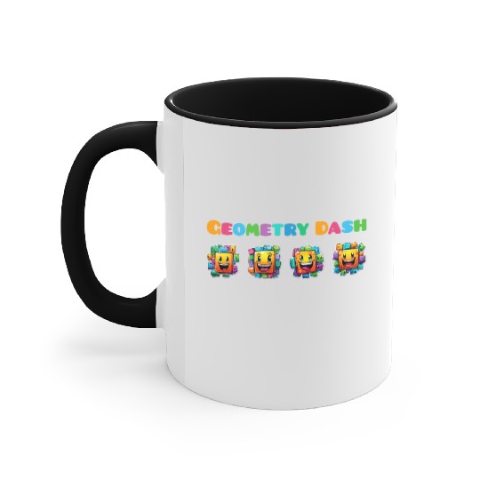 Geometry dash Accent Mugs