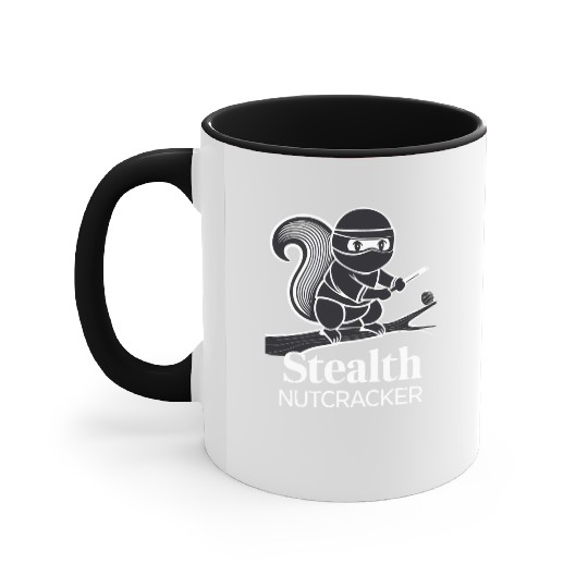 Ninja Squirrel Accent Mugs