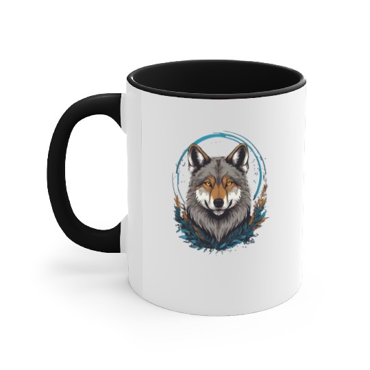 Flag Wolves July Howling Wolf Accent Mugs