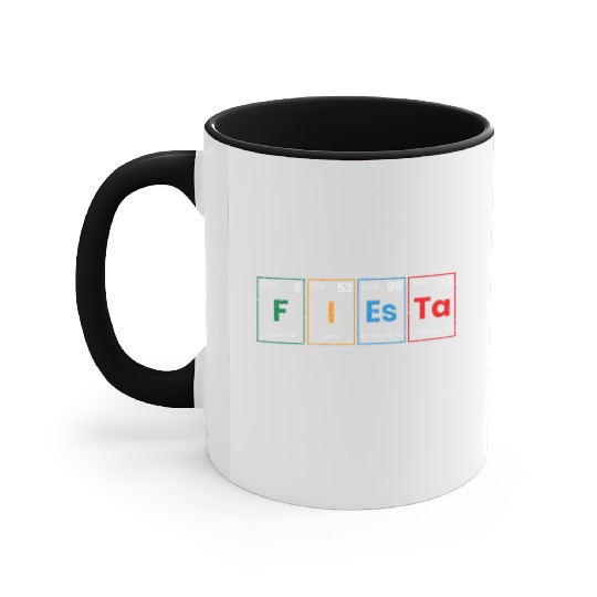 Fiesta Science Teacher Student Periodic Table Accent Mugs