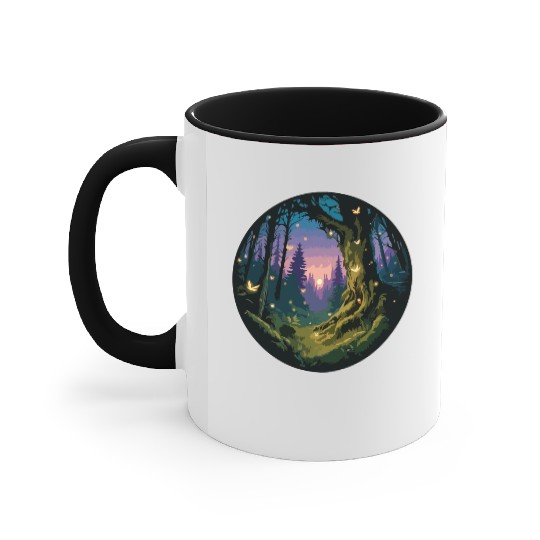 Enchanted Forest: Mystical Twilight Accent Mugs