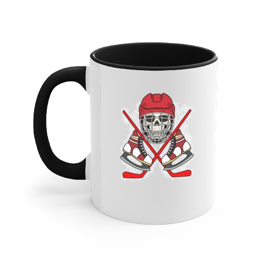 HOCKEY SKULL Accent Mugs