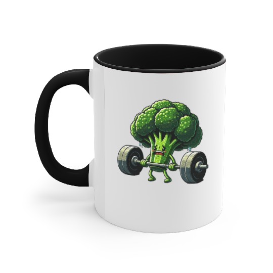 Deadlift Broccoli Gym Fitness Motivation Accent Mugs