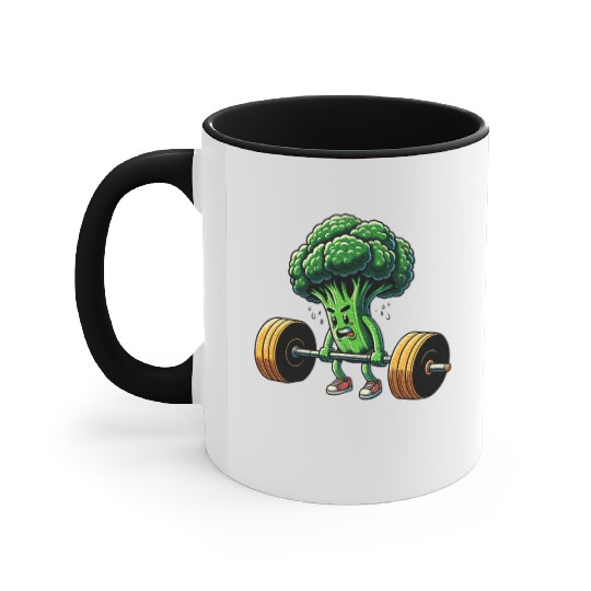 Deadlift Broccoli Gym Fitness Motivation Accent Mugs