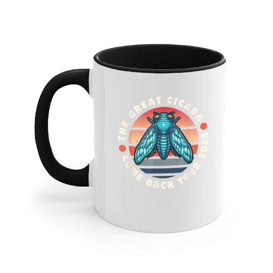 Cicada-Comeback-Insect-Magicicada- Accent Mugs