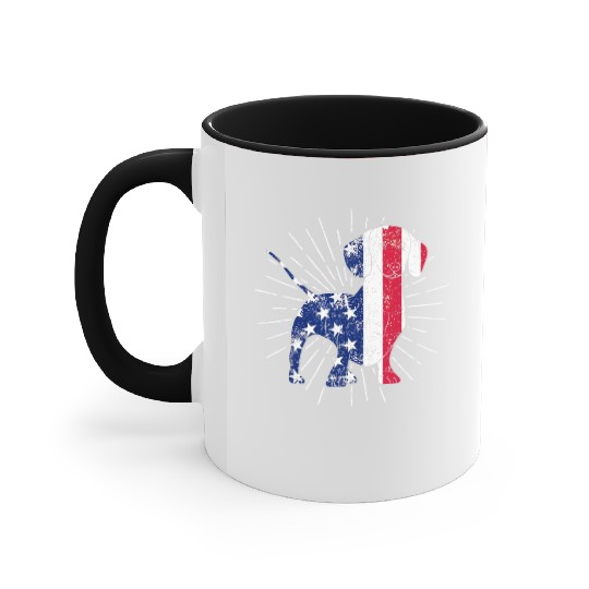 Dachshund 4th Of July US Flag Dog Lovers Patriotic Accent Mugs