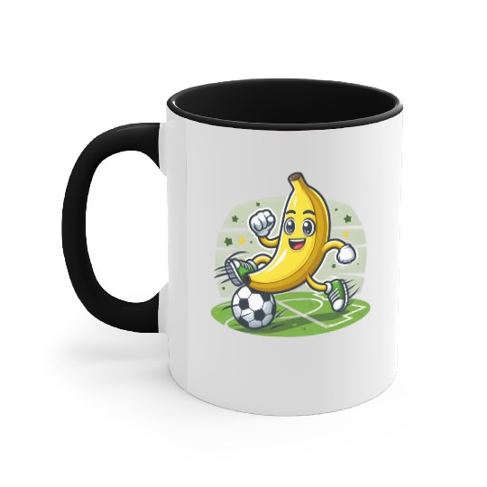 Banana Soccer Accent Mugs