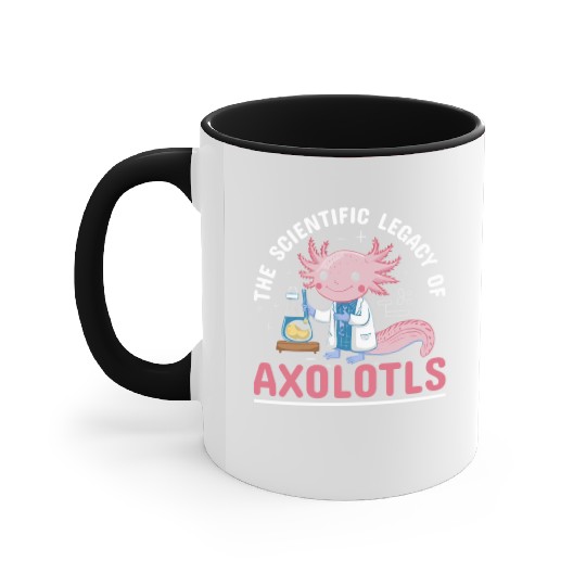 Axolotl Science Teacher Mexican Salamander Accent Mugs