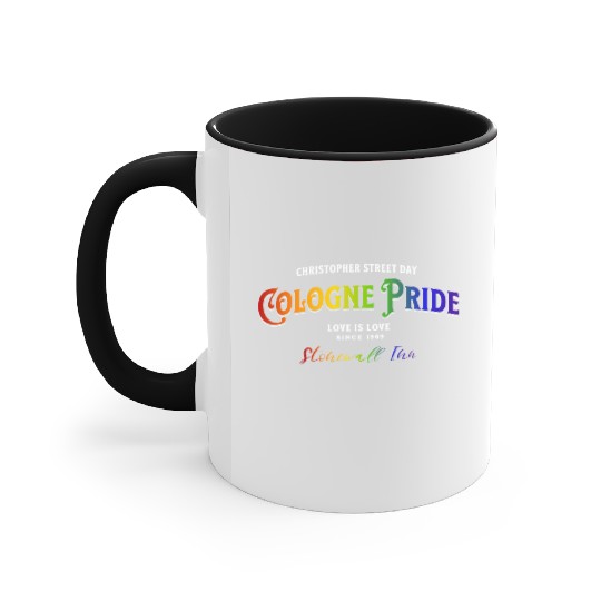 Cologne Gay Pride Colors Of Rainbow LGBTQ+ Accent Mugs