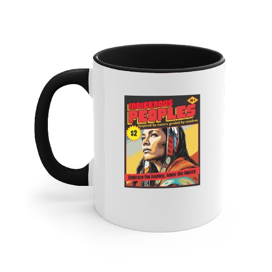 Indigenous Peoples Embrace The Journey Accent Mugs