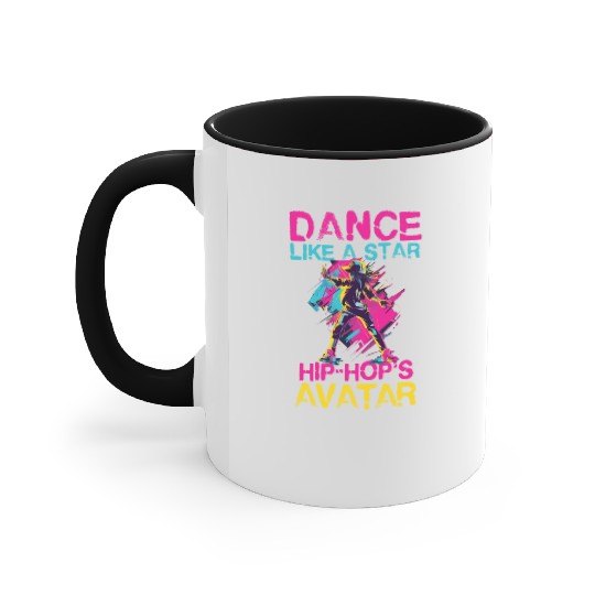 Dance Like A Star Hip Hop Avatar Accent Mugs