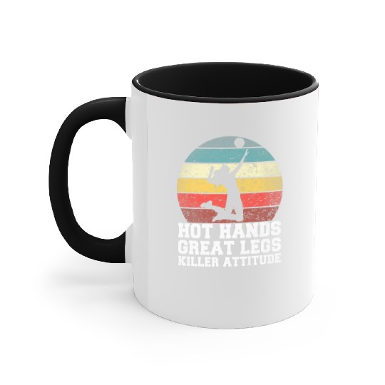 Volleyball clothes volleyball Premium Accent Mugs