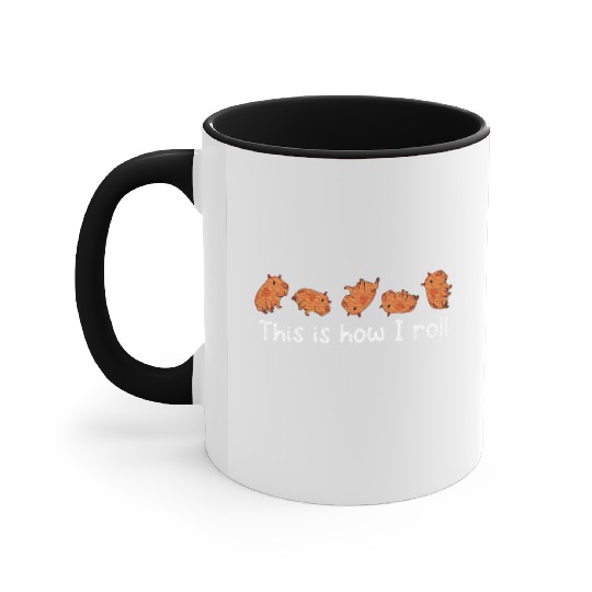Capybara Playing Basketball Accent Mugs