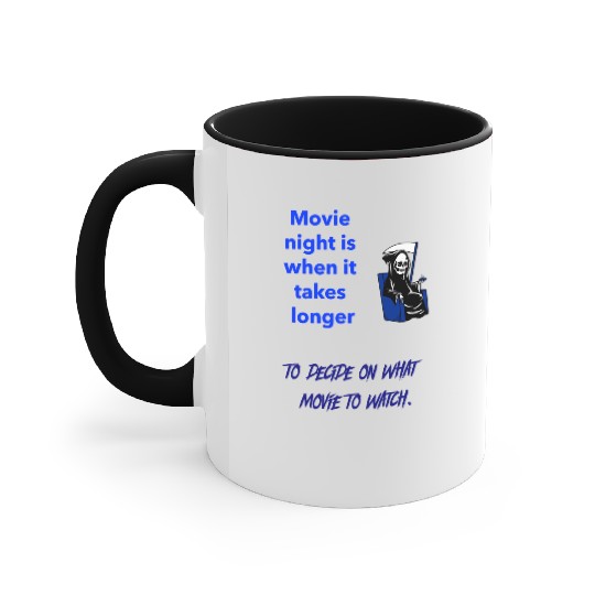 decide a movie Accent Mugs