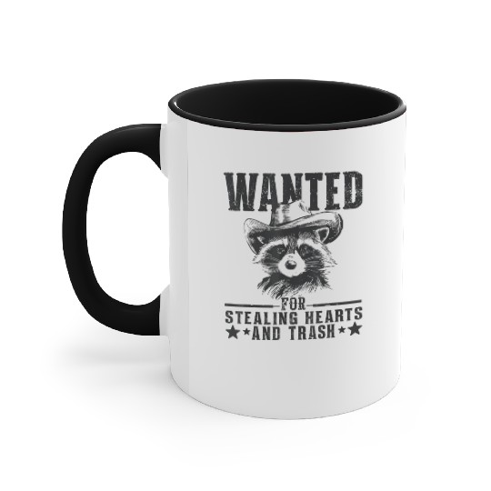 Funny Raccoon Hat Cowboy Trash Western Accent Mugs
