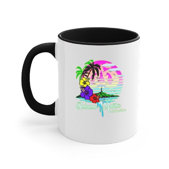 Summer Tropical Paradise Island Vibes Accent Mugs