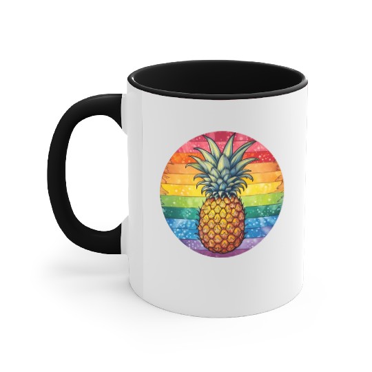 LGBTQ Pineapple Accent Mugs