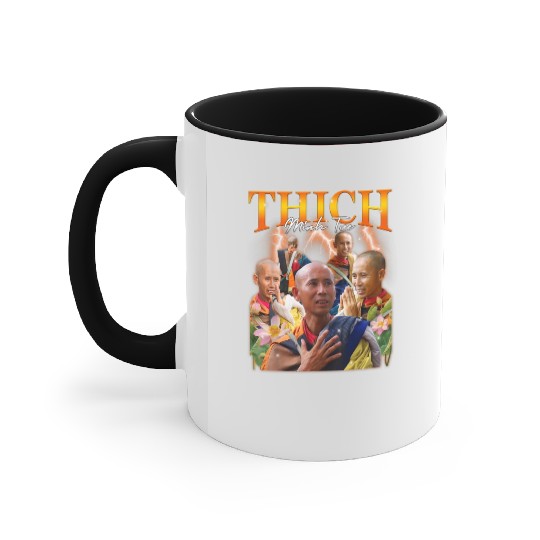 Monk Thich Minh Tue Bootleg Accent Mugs