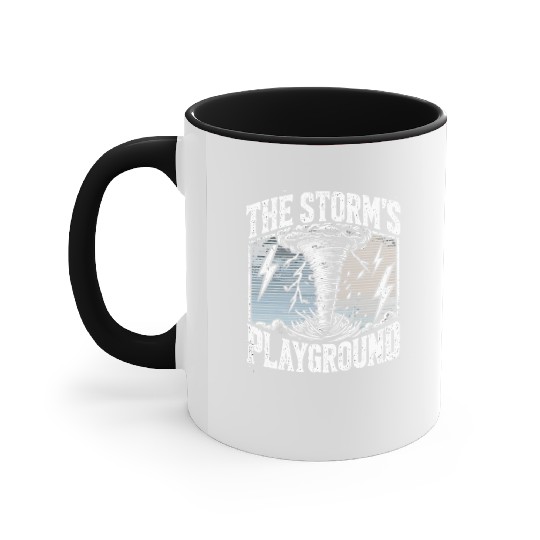 Tornado Chasing Adventures: Embrace Nature's Fury Accent Mugs