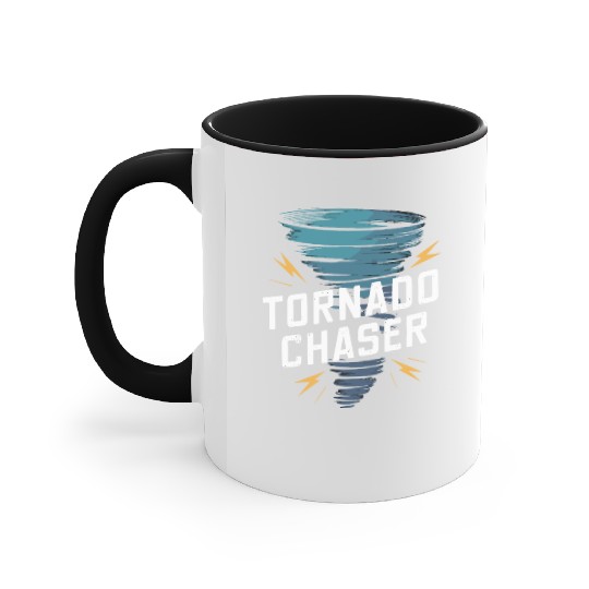 Tornado Chasing Adventures: Embrace Nature's Fury Accent Mugs
