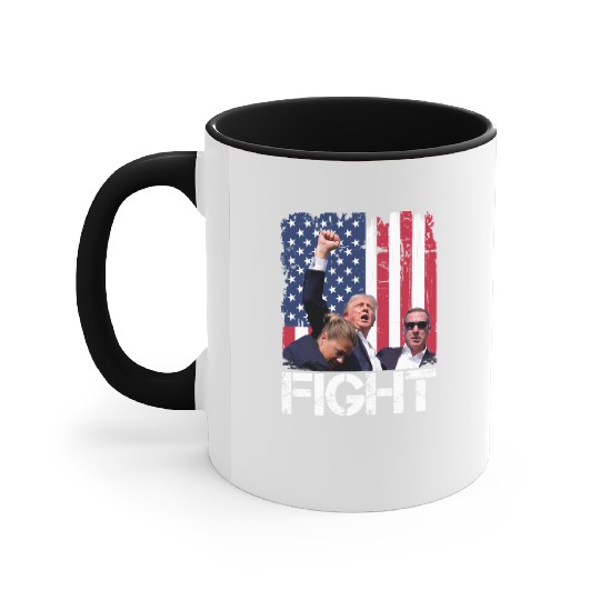 President Trump Assassination Attempt Trump 2024 Accent Mugs