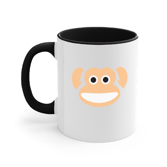 Cute Monkey Whole Face Ape Animal Primate Lover Accent Mugs