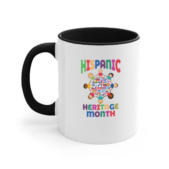 Hispanic Heritage Month Kids Countries Flags World Accent Mugs