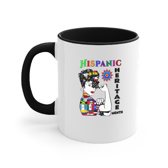 Hispanic Heritage Month Latino Countries Flag Accent Mugs