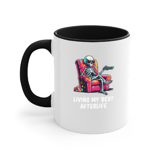 Skeleton - Skeleton Humor - Skeleton Dark Humor Accent Mugs