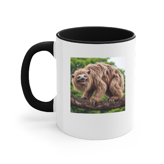 The hyena-sloth Accent Mugs