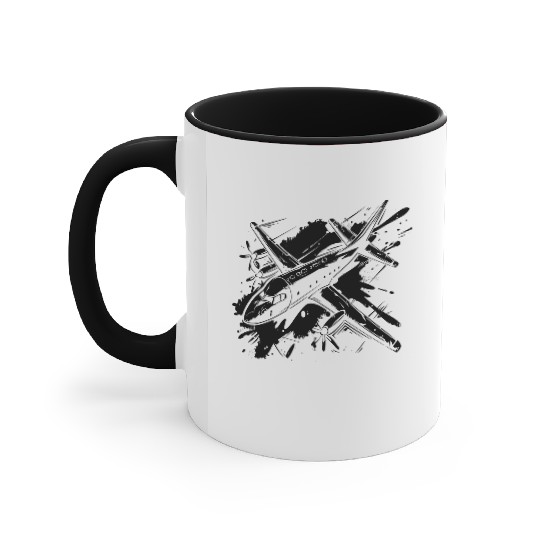 Aircraft Splotch Accent Mugs