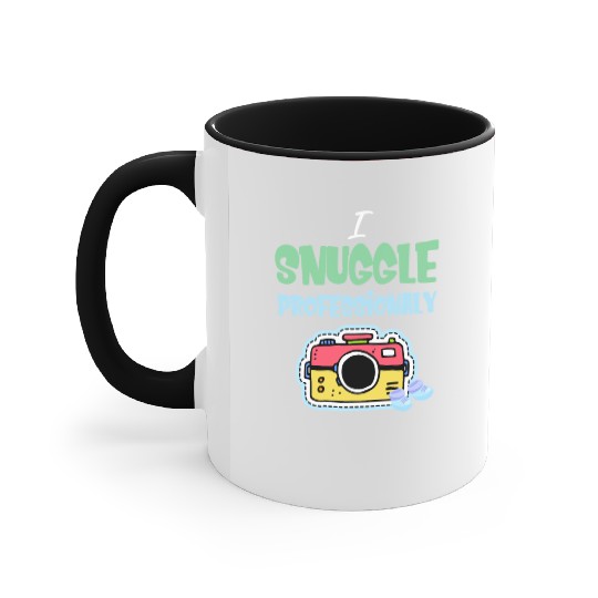 I Snuggle Professionaly Newborn Photographer Accent Mugs