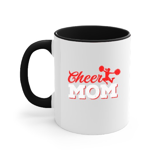 Cheer Mom Funny Cheerleading Mommy Mother's Day Accent Mugs