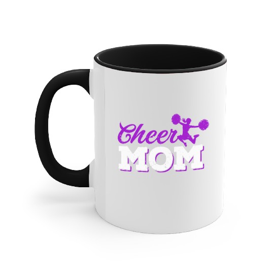 Cheer Mom Funny Cheerleading Mommy Mother's Day Accent Mugs