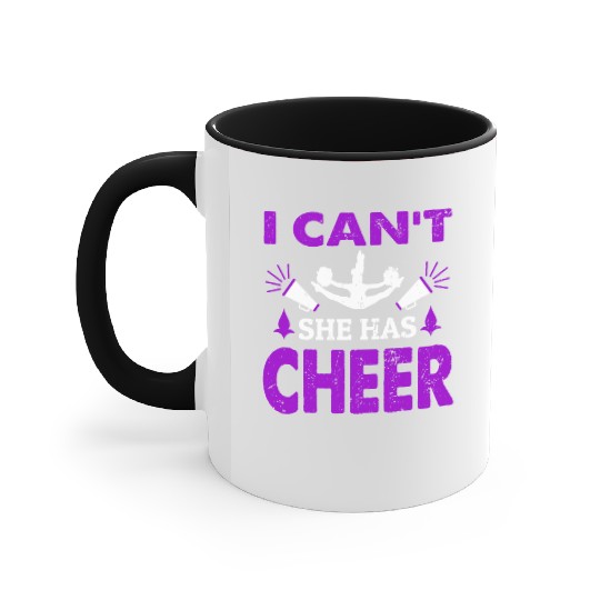 I Can't Cheer Mom Cheerleading Mommy Mother's Day Accent Mugs