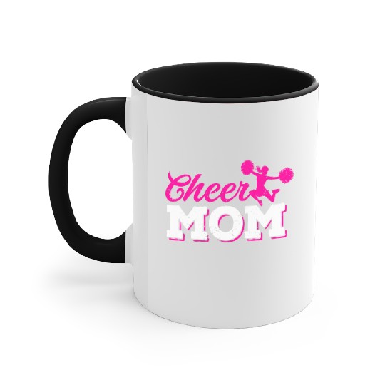 Cheer Mom Funny Cheerleading Mommy Mother's Day Accent Mugs