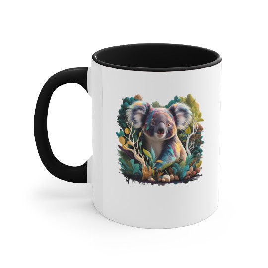 Colorful Koala in the forest Accent Mugs
