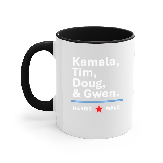 Harris & Walz | Kamala, Tim, Doug & Gwen Accent Mugs