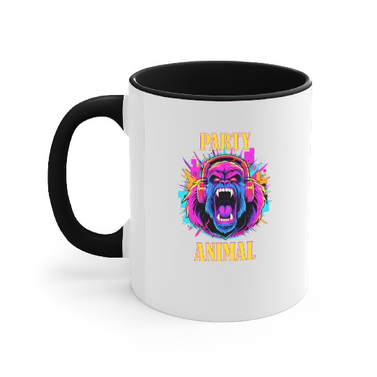 Party Animal Gorilla Style - Accent Mugs Design