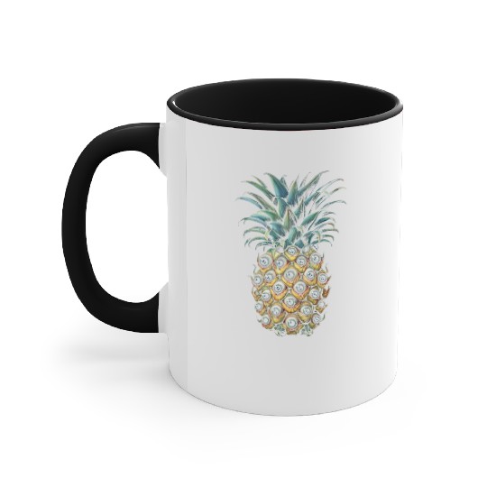 Weirdcore Aesthetic Pineapple Eyes Human Eyeball S Accent Mugs