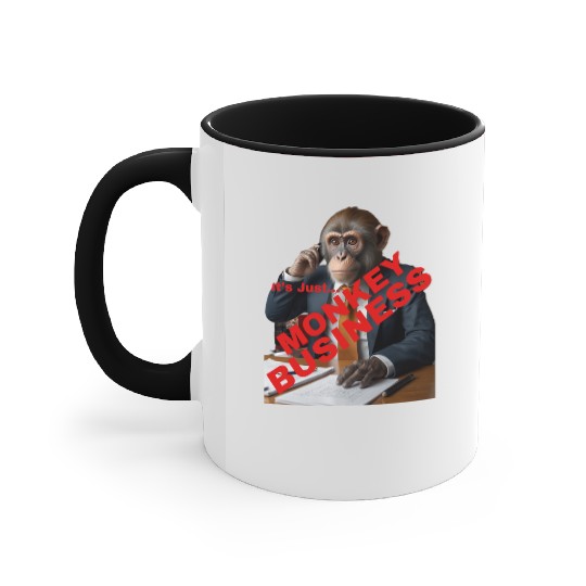 Monkey Business Accent Mugs